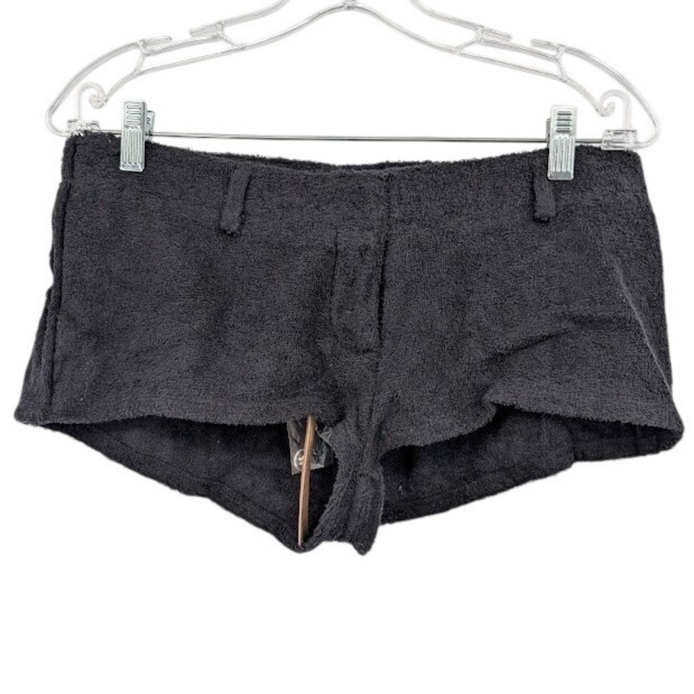 Skims Terry Cover-ups Short Short Black NWT Women's sz Medium